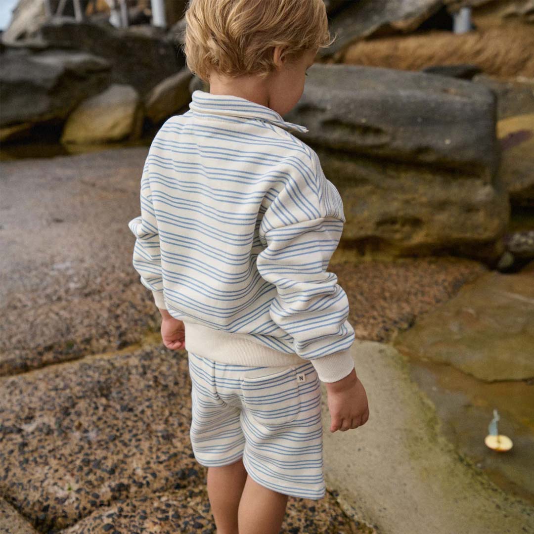 Jimmy Shorts Sweatshirt | Stripe Trio