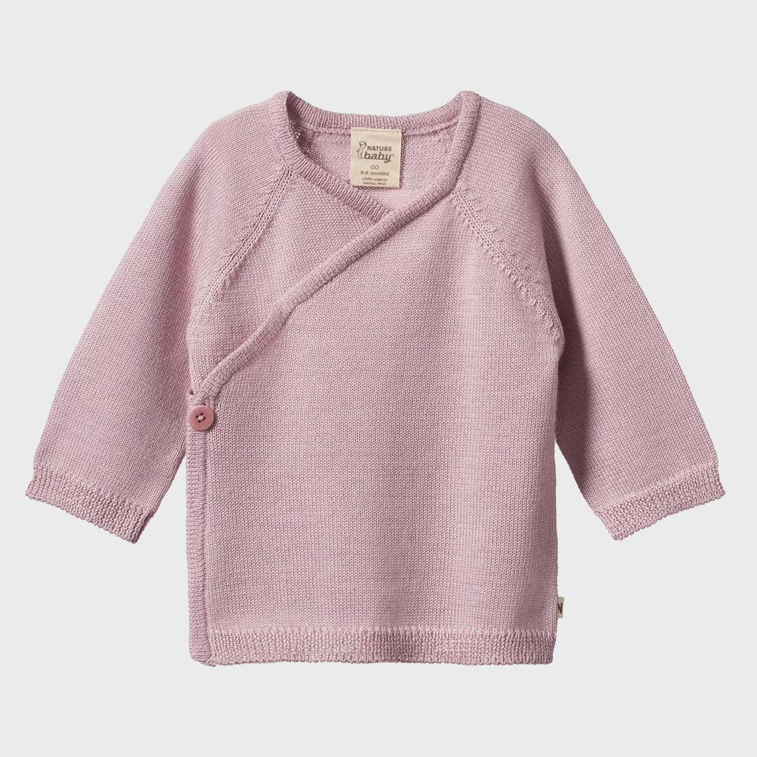 Merino Knit Kimono Jacket | Lilac