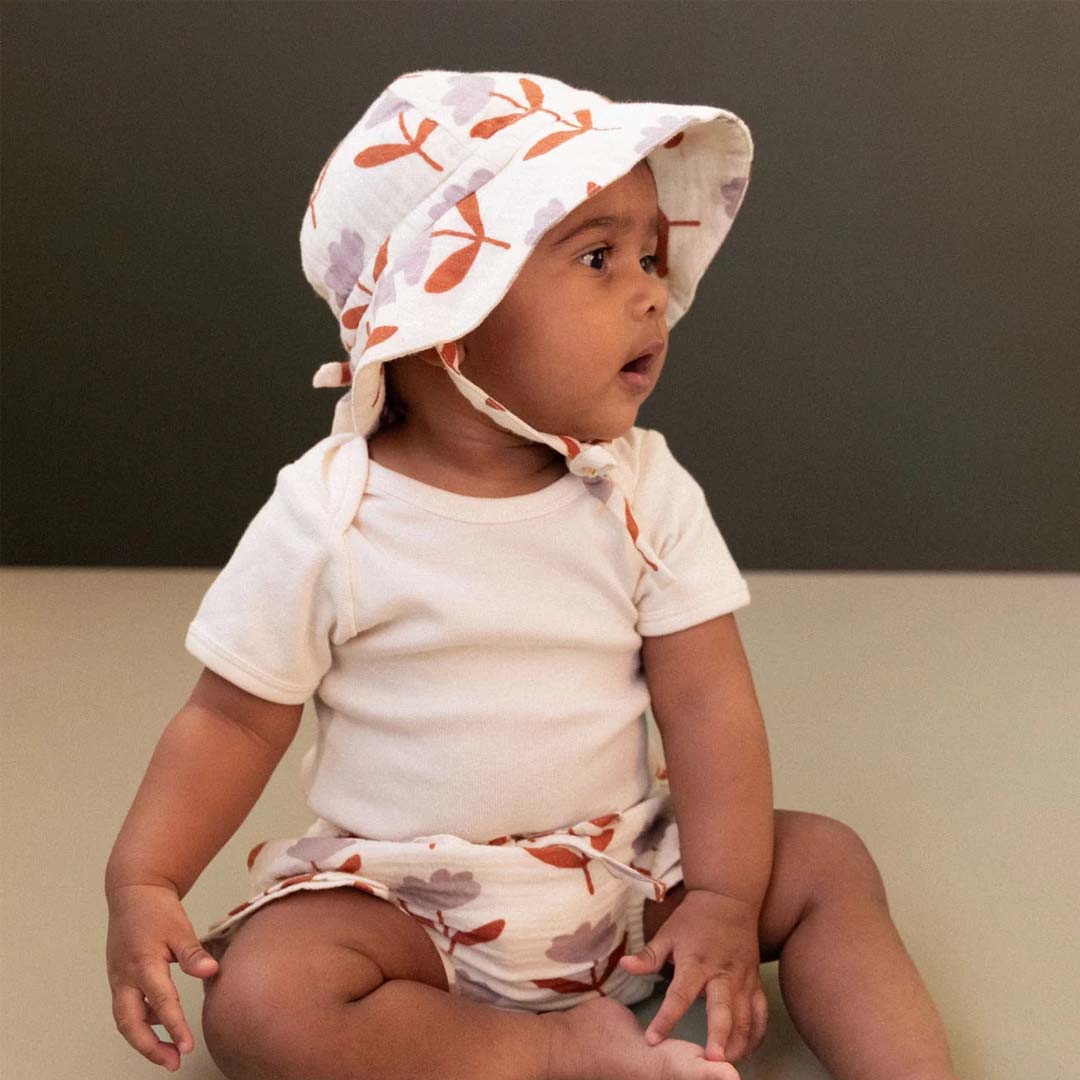 Muslin Sunhat | Fleurette Print