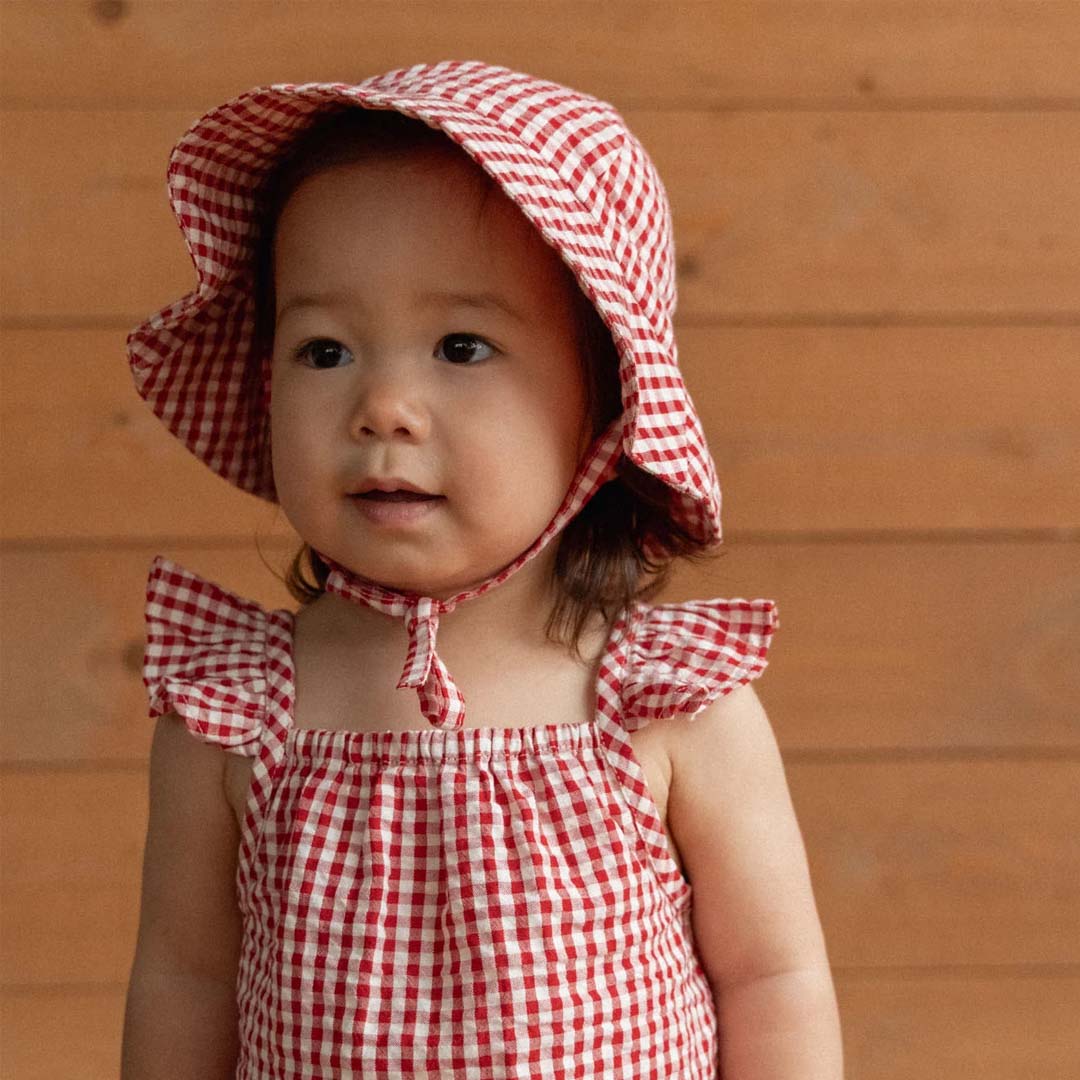 Petal Set | Red Gingham