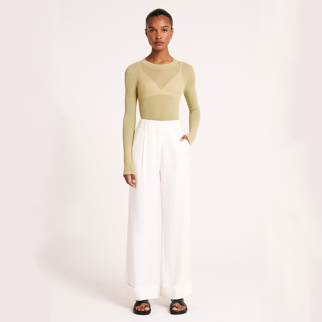 PALOMA TAILORED PANT - SALT