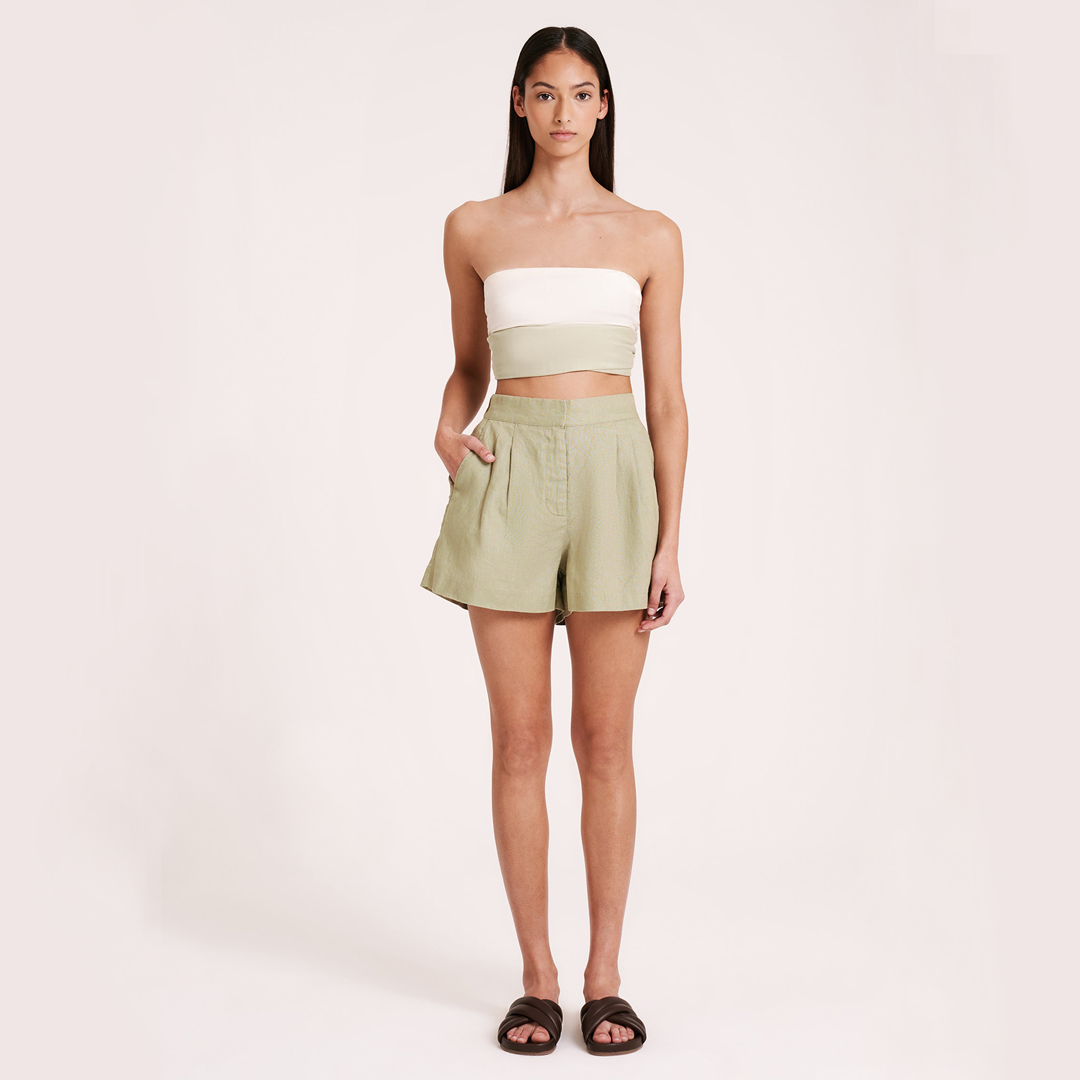 THILDA TAILORED SHORT - SAGE