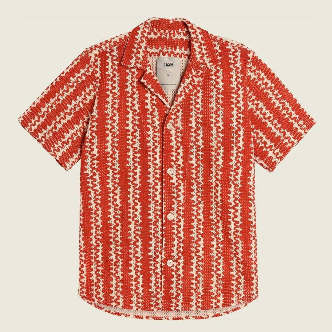 CUBA NET SHIRT | RED SCRIBBLE