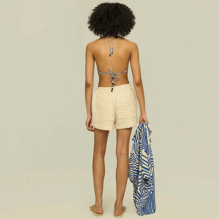 DRIZZLE WAFFLE SHORT | ECRU