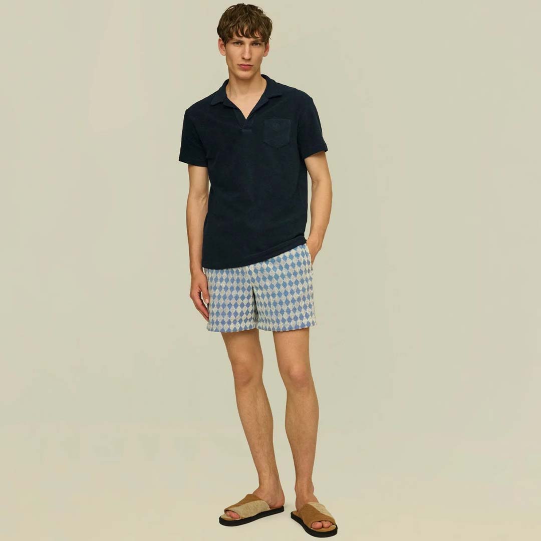 TERRY POLO SHIRT | NAVY