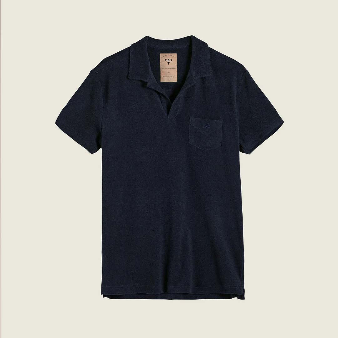 TERRY POLO SHIRT | NAVY