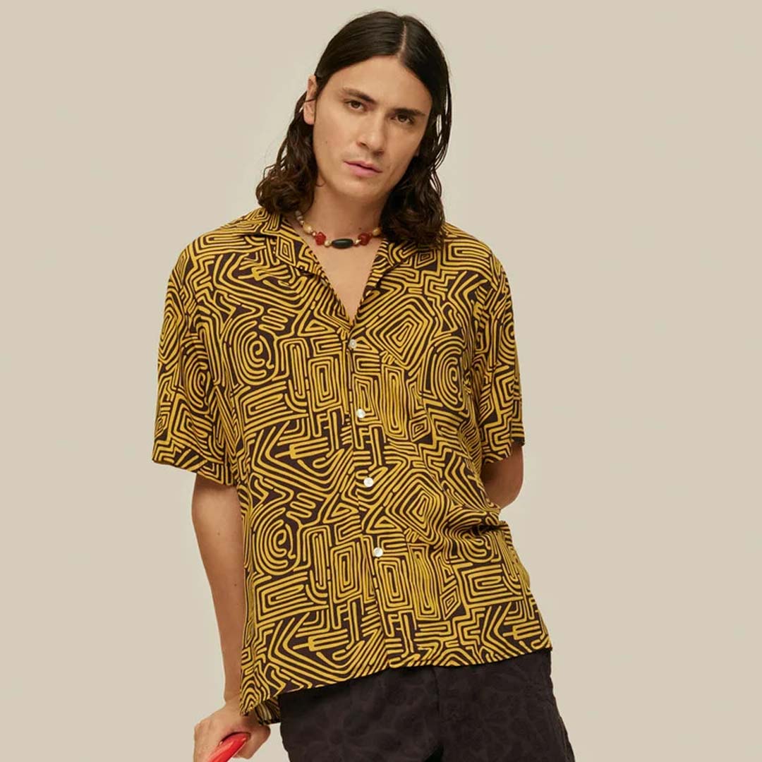 VISCOSE SHIRT | TAWNY GOLCONDA