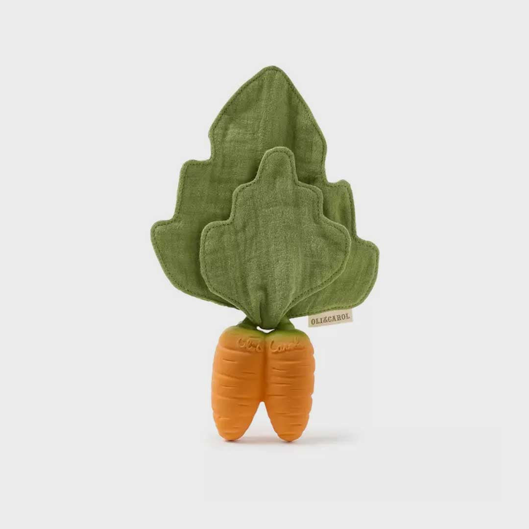 Cathy the Carrot Mini Doudou-Teether