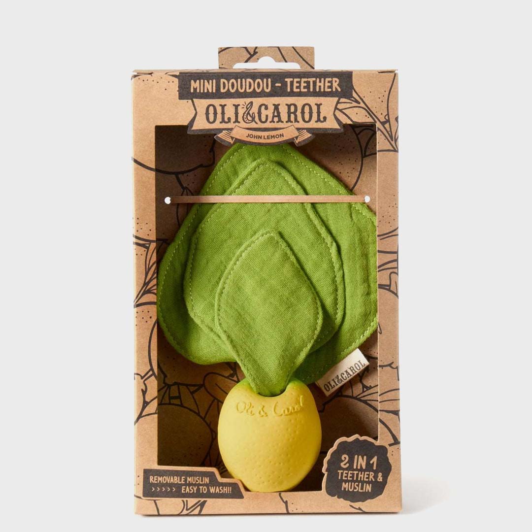 John Lemon Mini Doudou-Teether