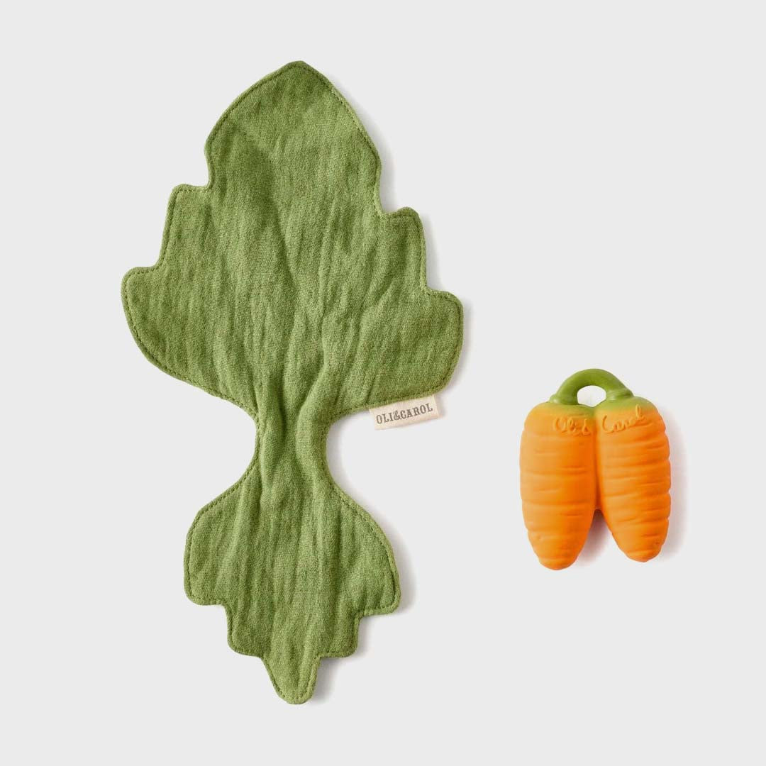 Cathy the Carrot Mini Doudou-Teether