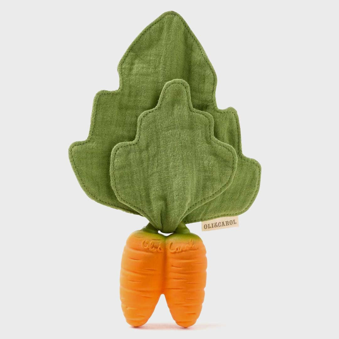 Cathy the Carrot Mini Doudou-Teether