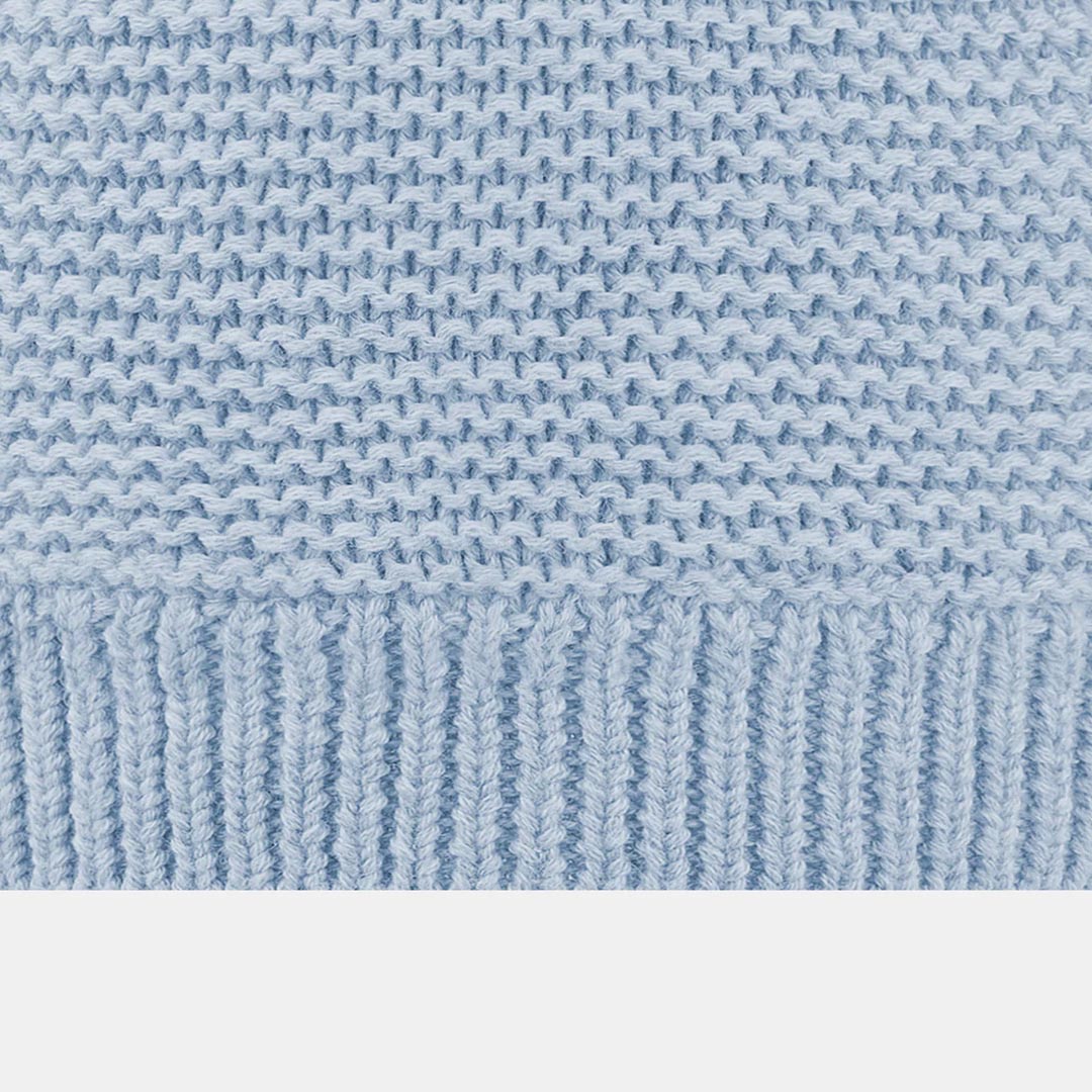 Organic Beanie | Snowy Bluebell