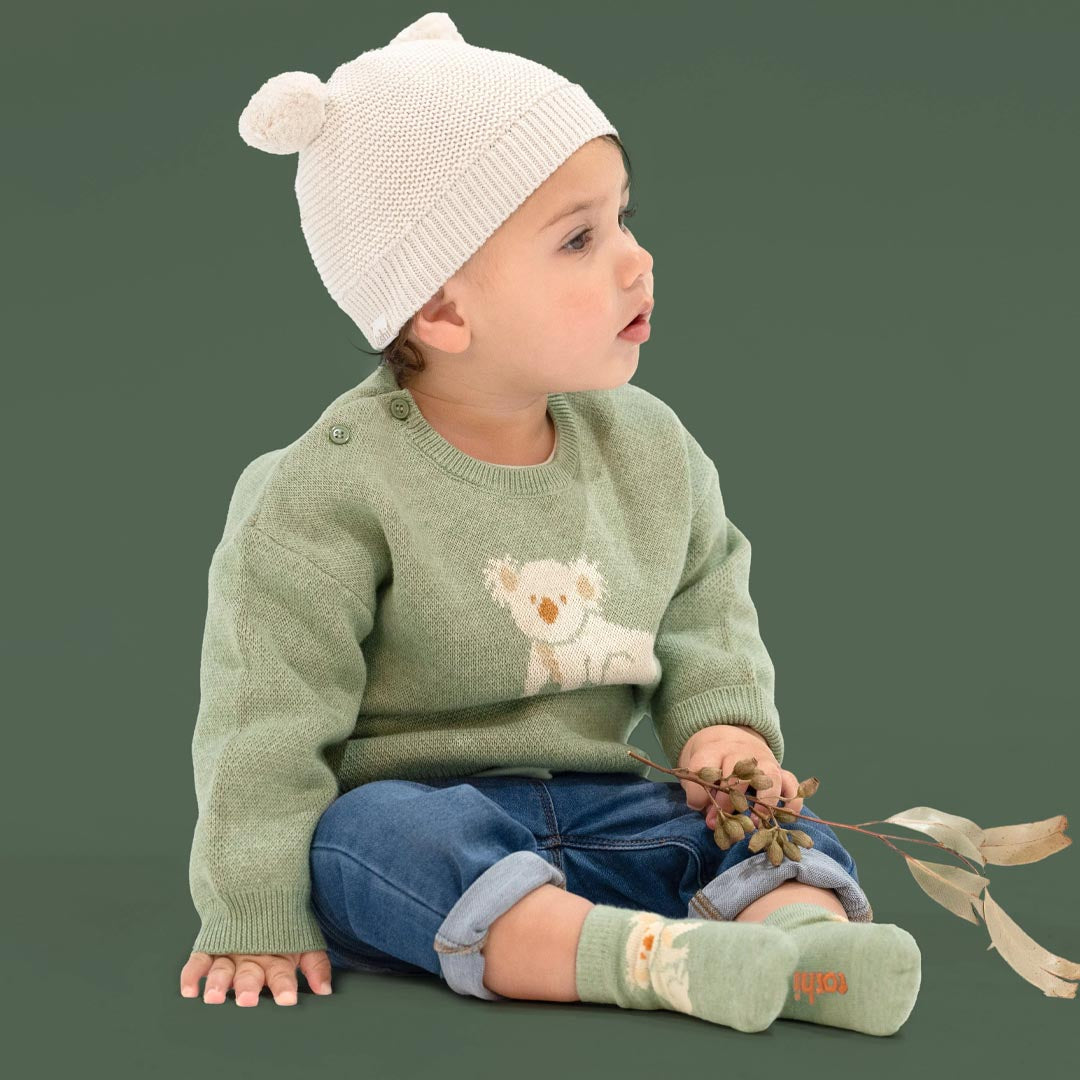 Organic Beanie | Snowy  Cream