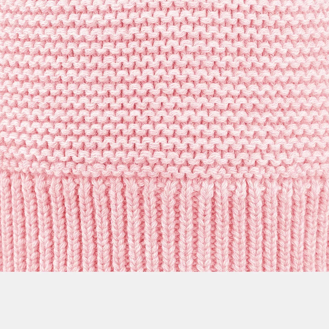 Organic Beanie | Snowy Misty Rose