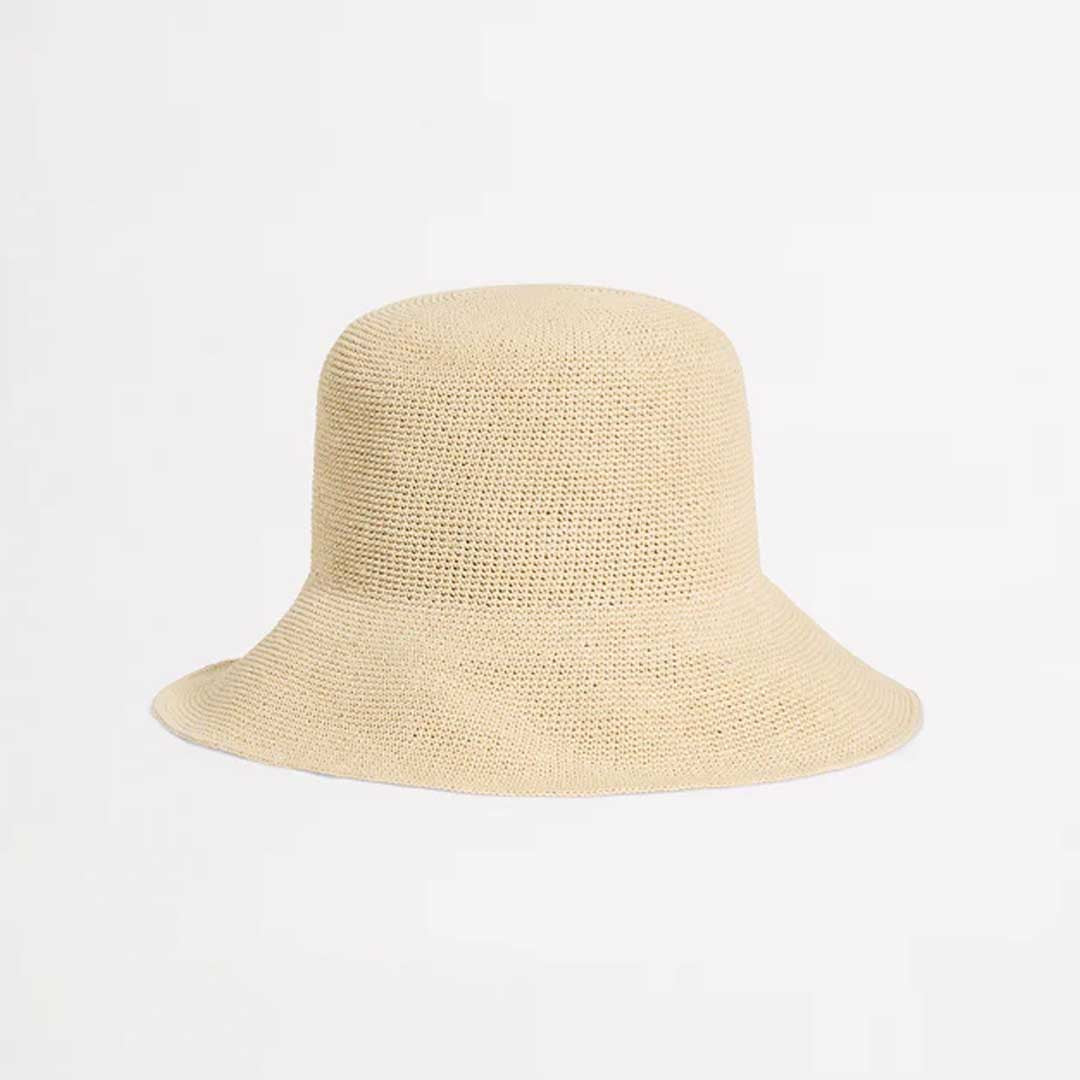 Packable Raffia Bucket Hat | Natural
