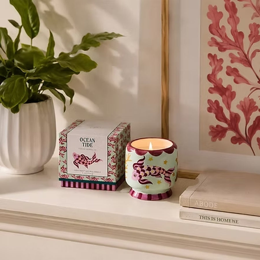 A Dopo 8oz Koi Ceramic Candle | Ocean Tide