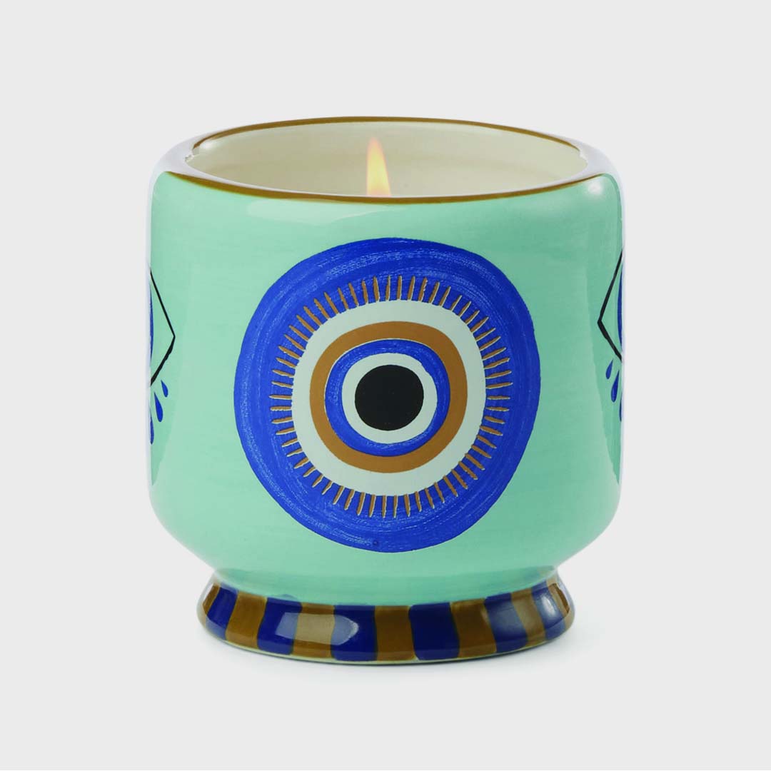 ADOPO 8oz EYE CERAMIC CANDLE | INCENSE & SMOKE