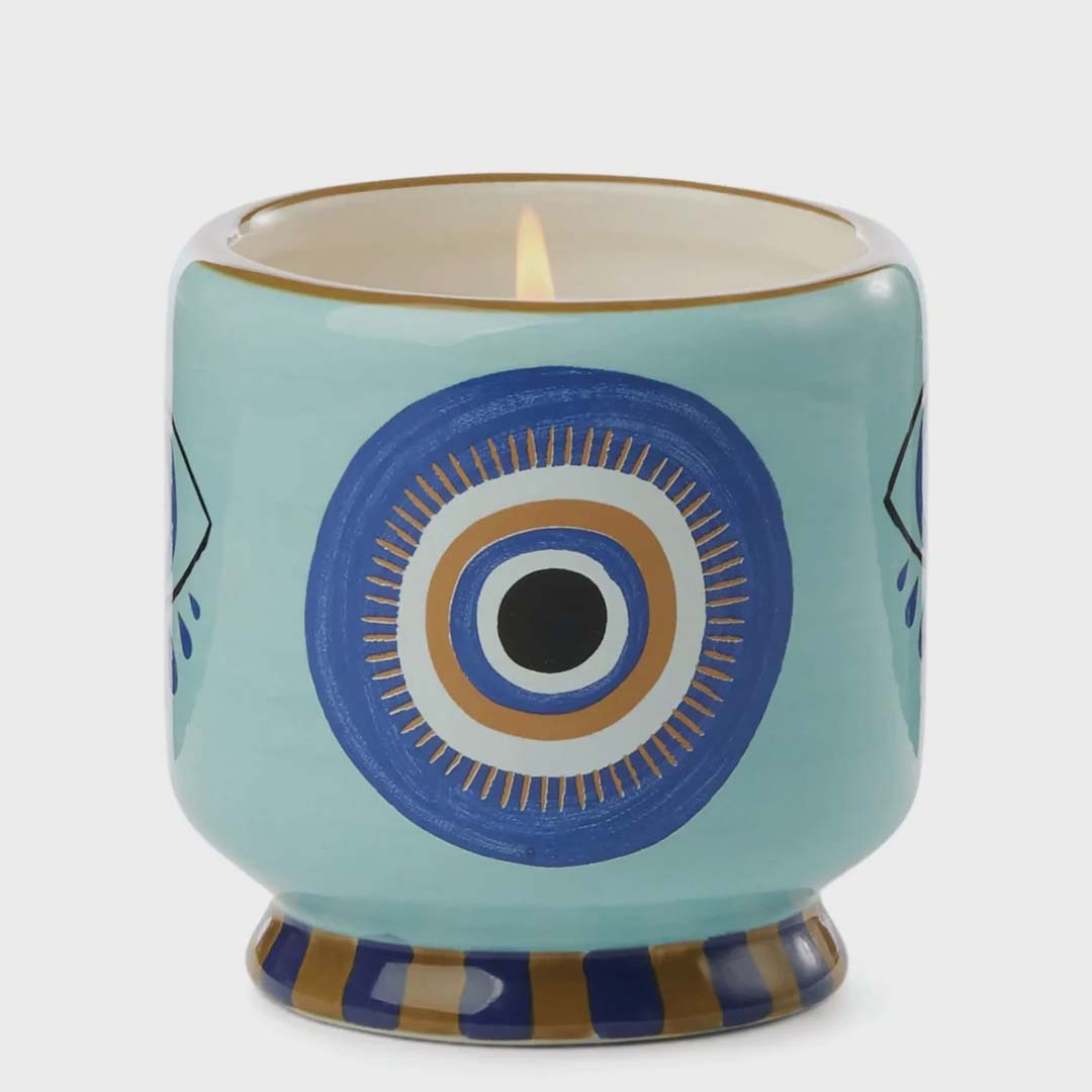 Adopo 8oz Eye Ceramic Candle | Incense & Smoke