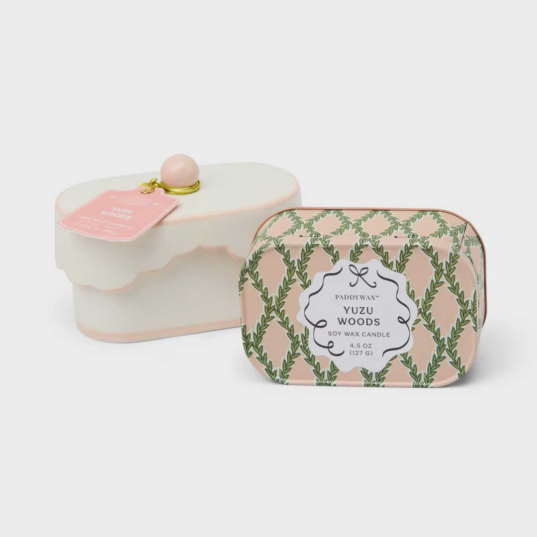 Cherie 4.5oz Ceramic Dish Candle | Yuzu Woods