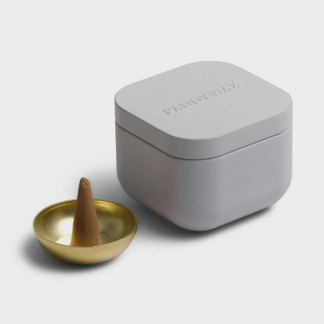 Cubed Incense Tin | Cotton & Teak