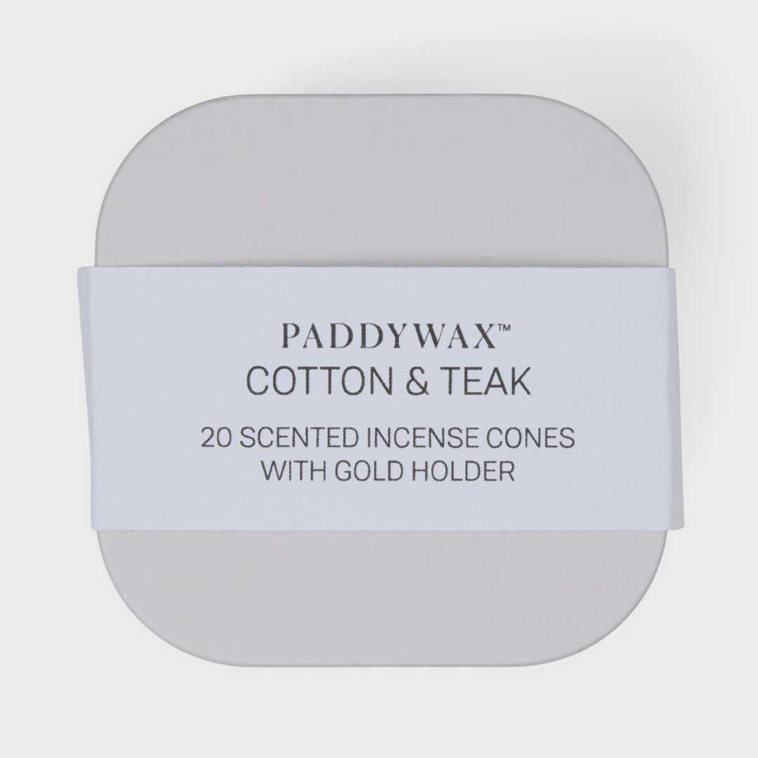 Cubed Incense Tin | Cotton & Teak