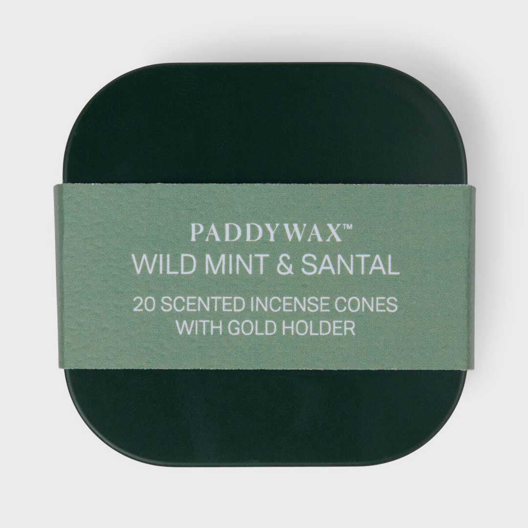 Cubed Incense Tin | Wild Mint & Santal