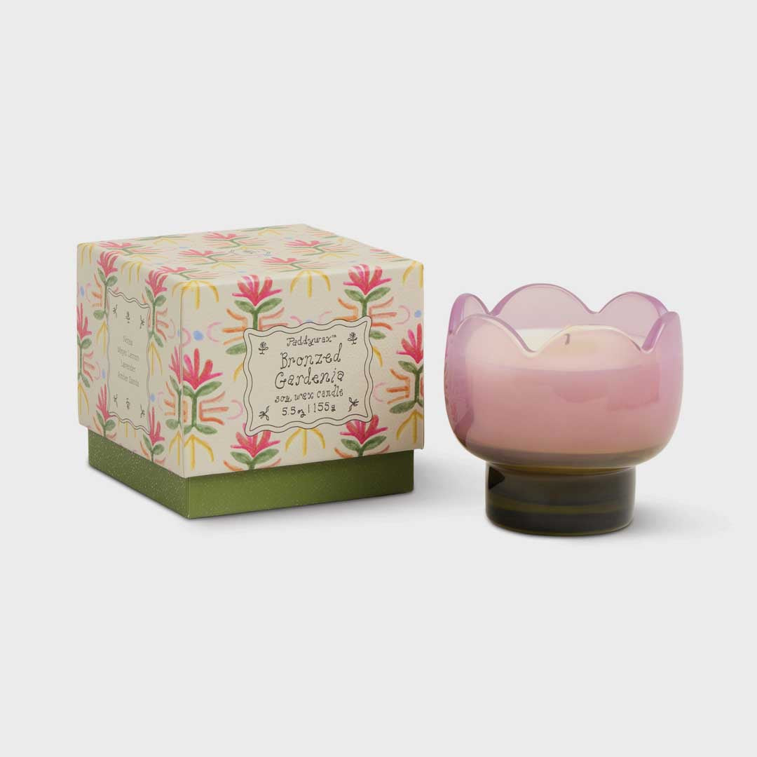 Tulip 5.5oz Glass Candle | Bronzed Gardenia