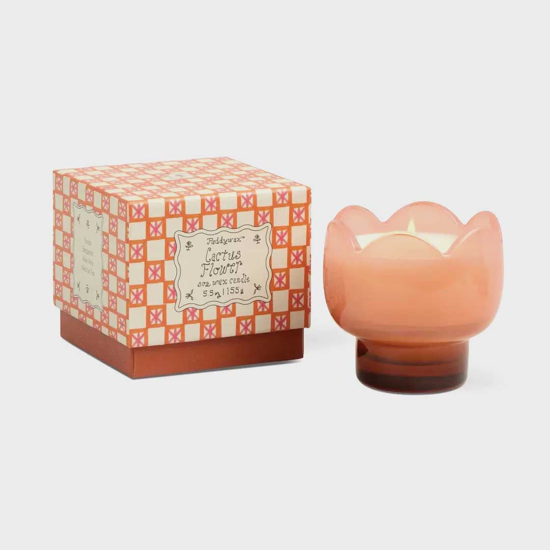 Tulip 5.5oz Glass Candle | Cactus Flower