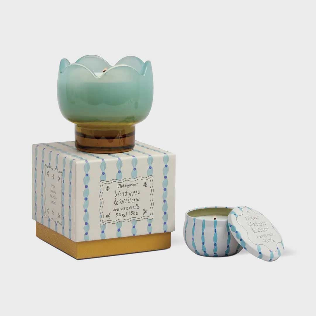 Tulip 5.5oz Glass Candle | Wisteria & Willow
