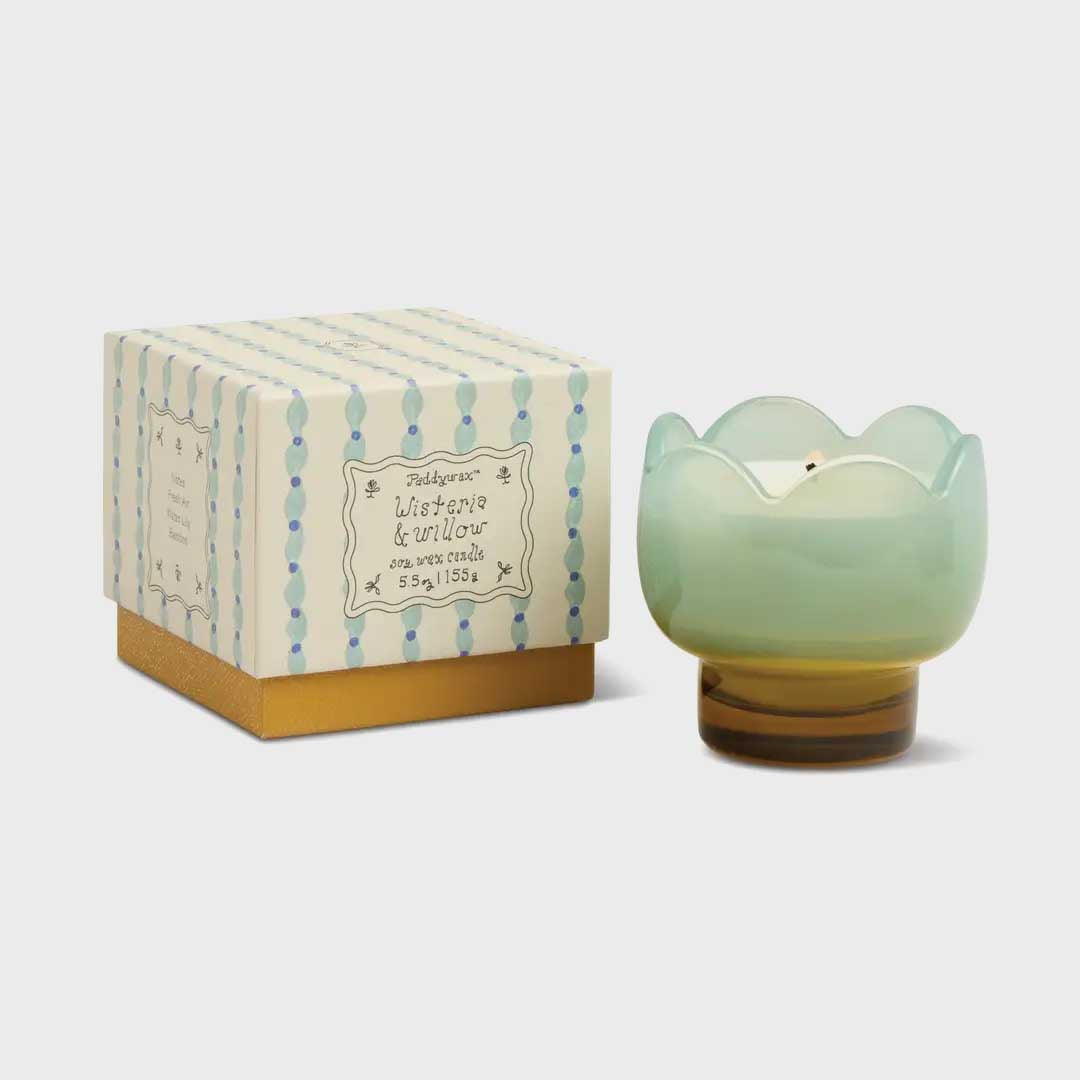 Tulip 5.5oz Glass Candle | Wisteria & Willow