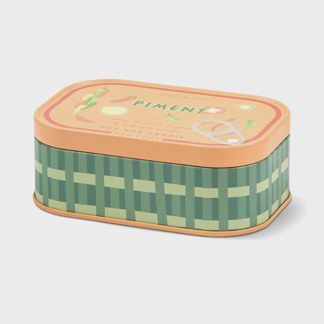 Bistro 4.5oz Piment Candle Tin | Chili Pepper & Mango