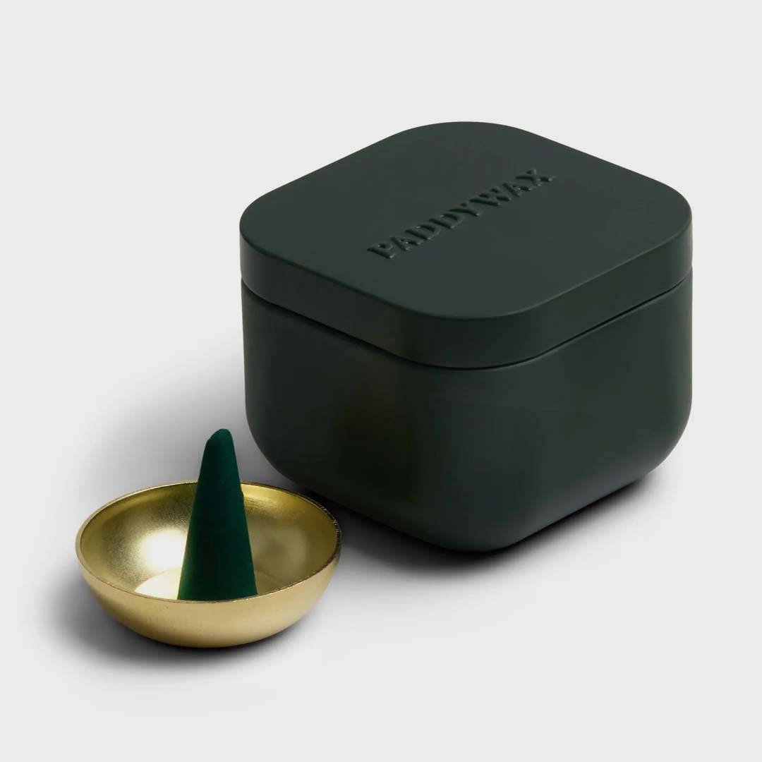 Incense Cones + Incense Cone Holder | Wild Mint + Santal
