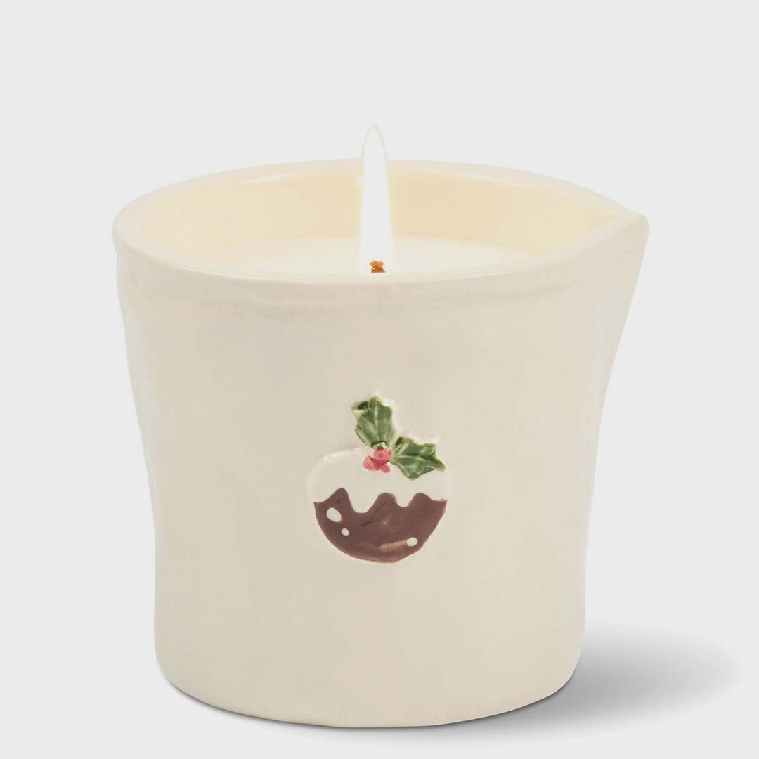 Bistro 8oz CeramicCandle  | Christmas Pudding