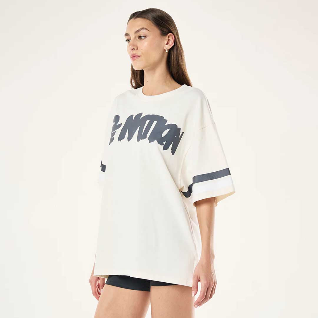 Frontline Oversize Tee | Whisper White