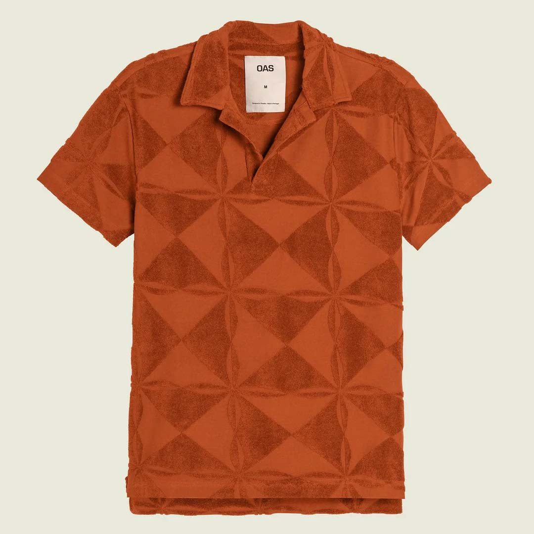 PLATEAU POLO TERRY SHIRT | TERRACOTTA