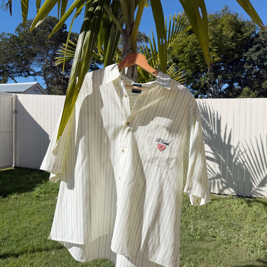 B.Cools Pocket Shirt in stripe, back