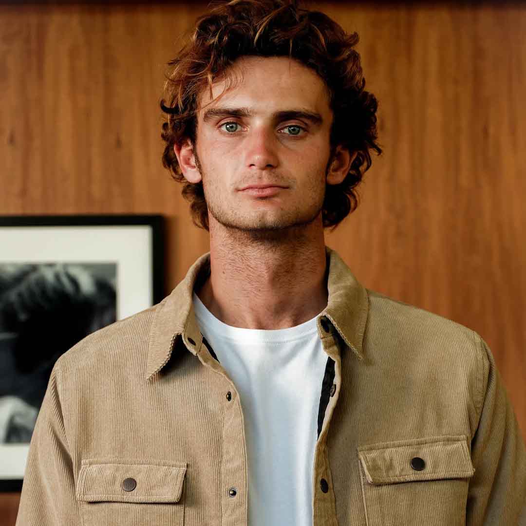 Quilted Cord Jacket | Stone