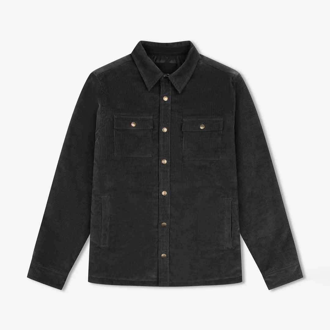 Quilted Cord Jacket | Graphite