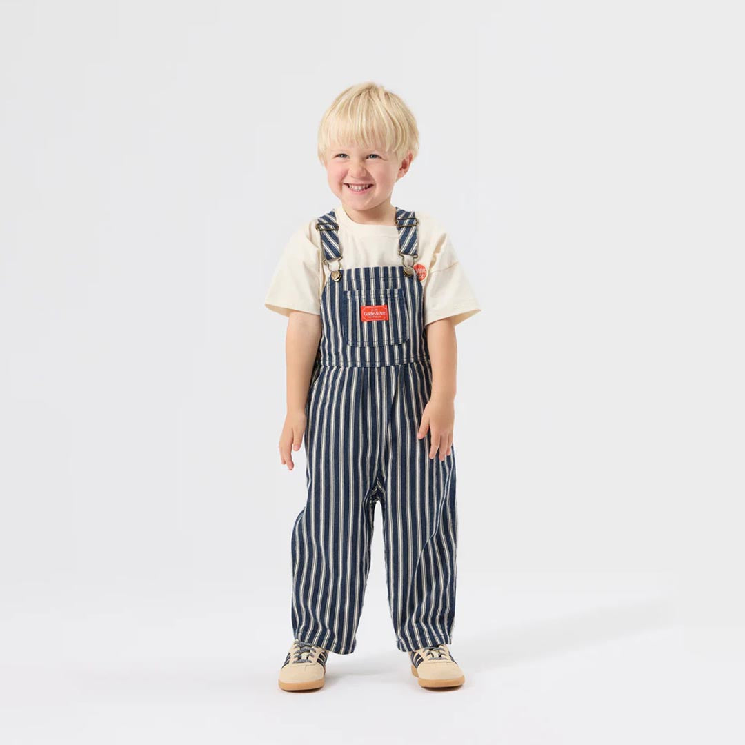 Railroad Stripe Austin Overalls