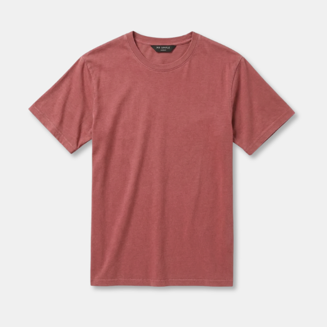 Mr Simple Reginald Tee in Berry Fade