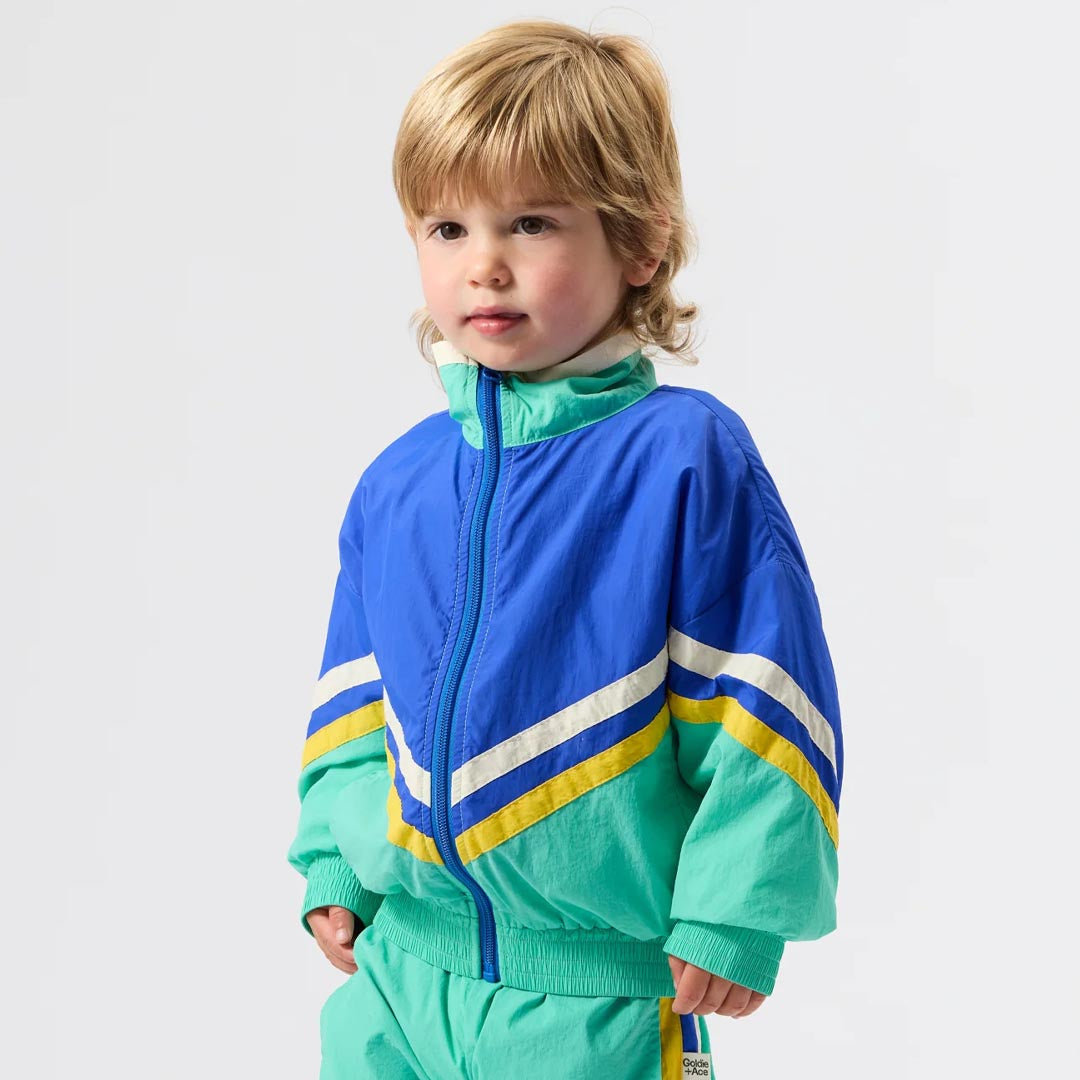 Retro Lightweight Spray Jacket | Blue Green