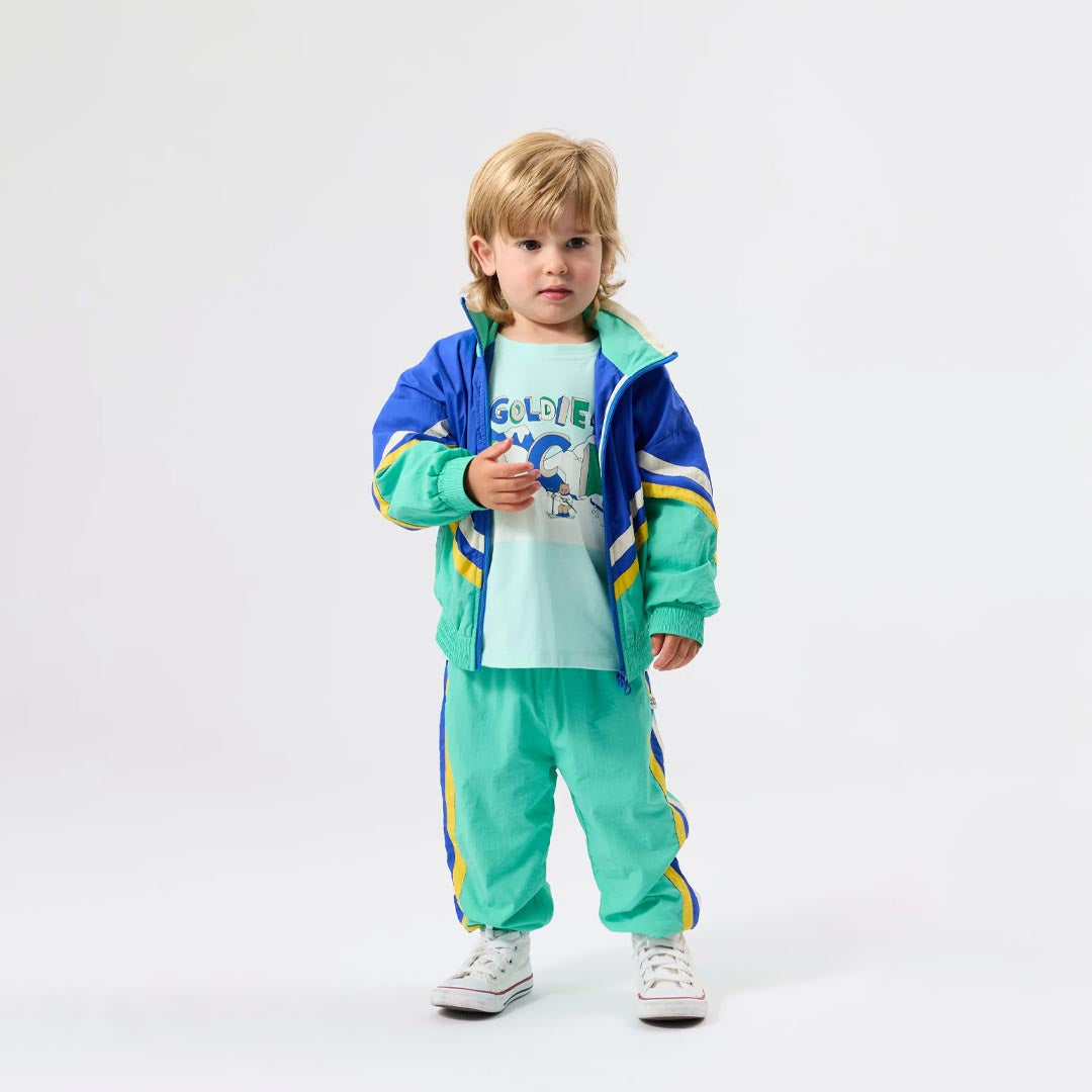 Retro Lightweight Spray Jacket | Blue Green