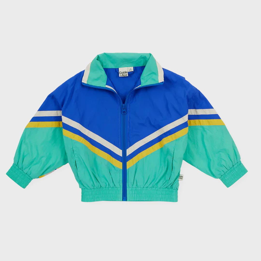 Retro Lightweight Spray Jacket | Blue Green