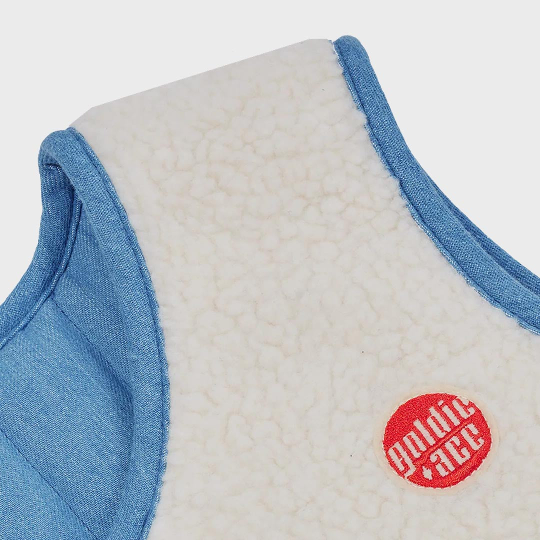 Reversible Chambray Button Vest