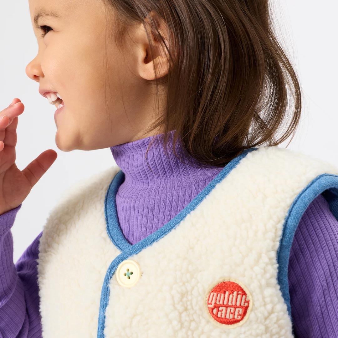 Reversible Chambray Button Vest