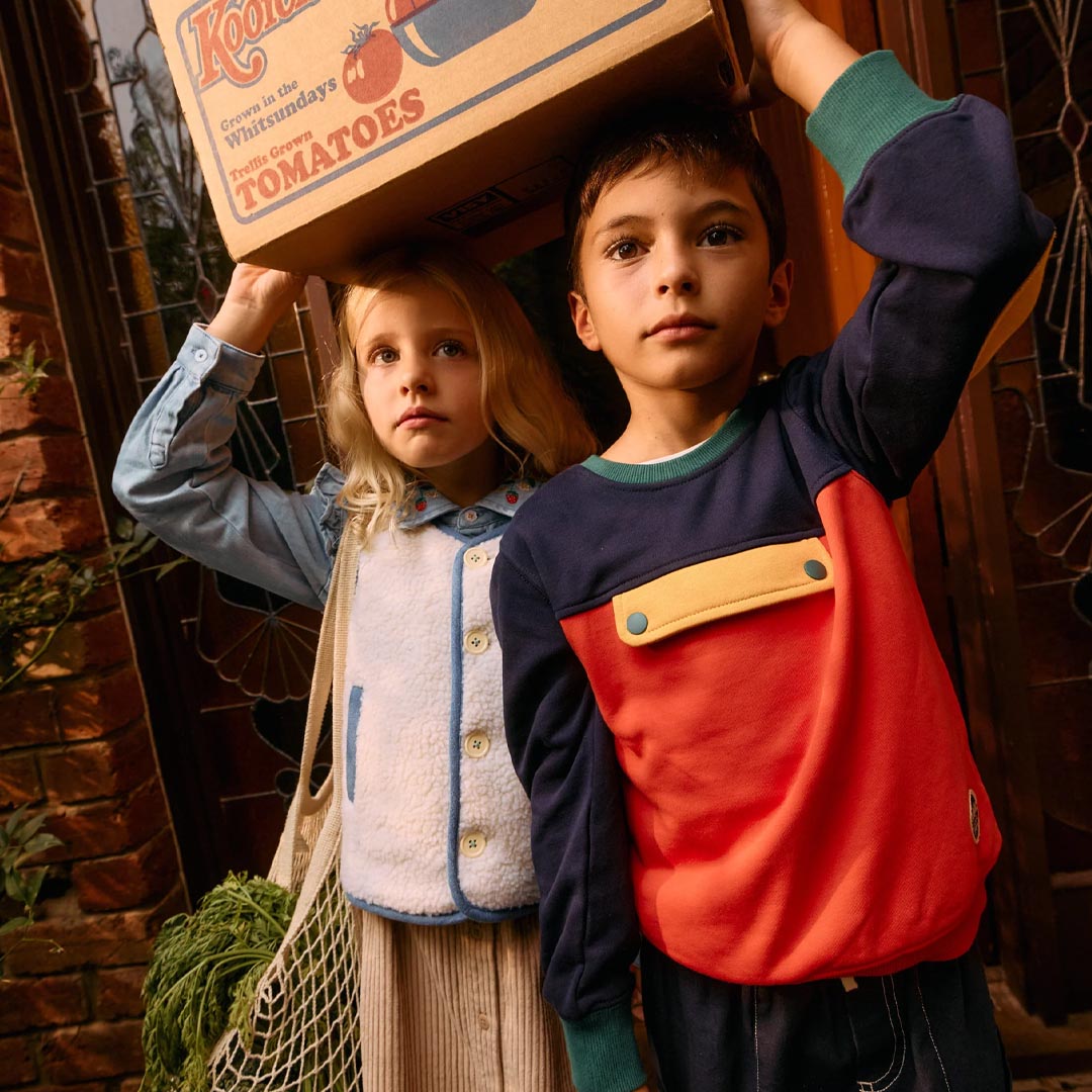 Reversible Chambray Button Vest