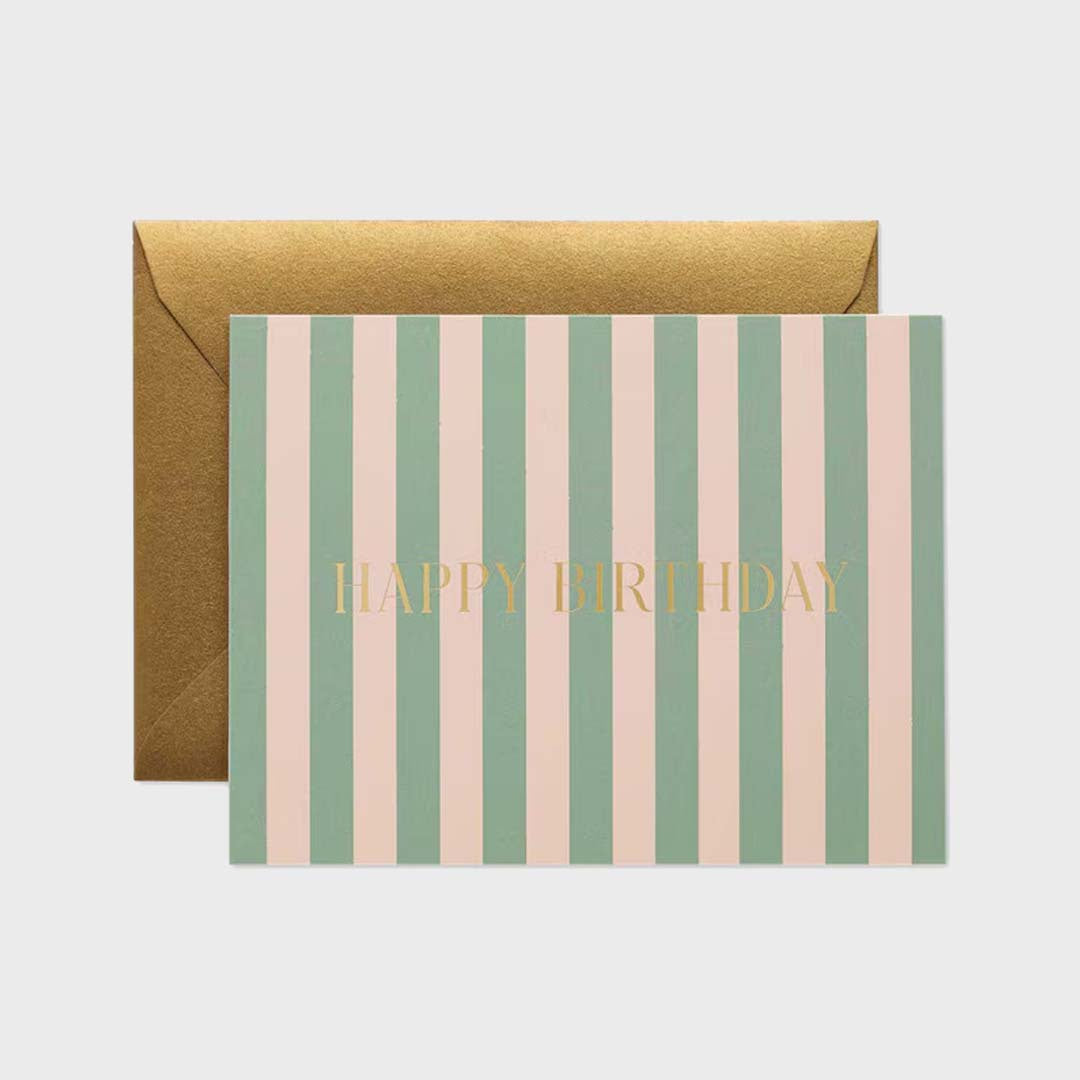 BIRTHDAY CARD | CABANA STRIPE