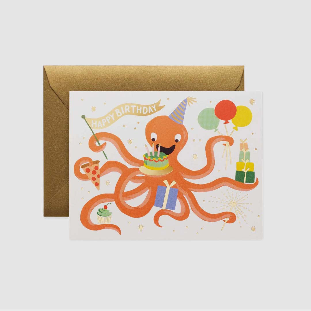 BIRTHDAY CARD | OCTOPUS BIRTHDAY