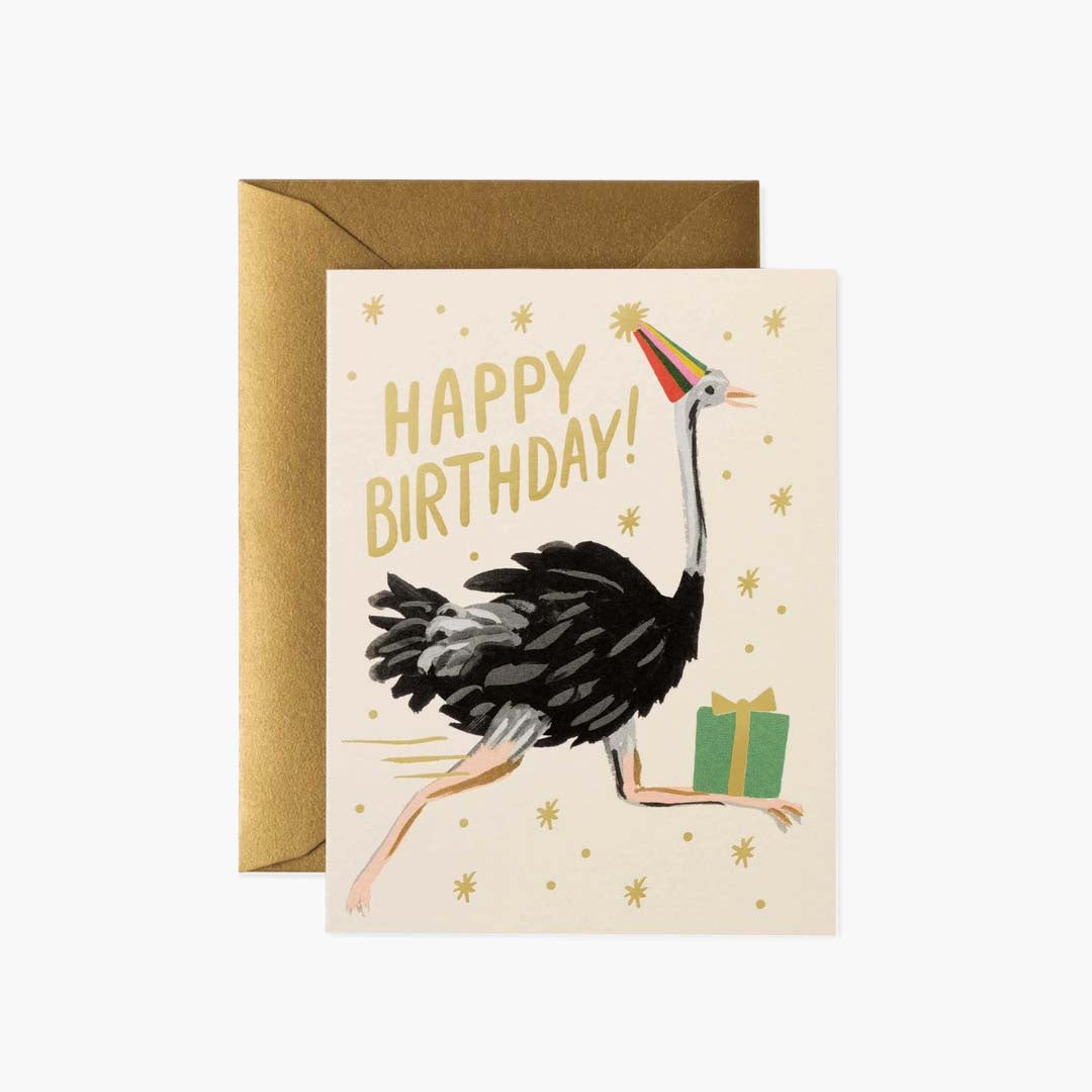 BIRTHDAY CARD | OSTRICH BIRTHDAY