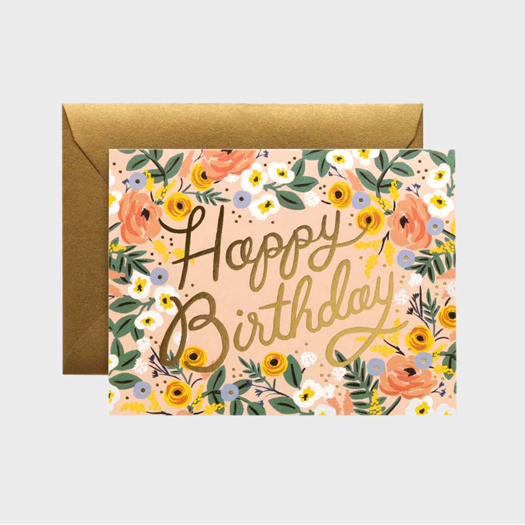 Rifle Paper Co. Rose Birthday Birthday Card | BY SAN SEBASTIAN